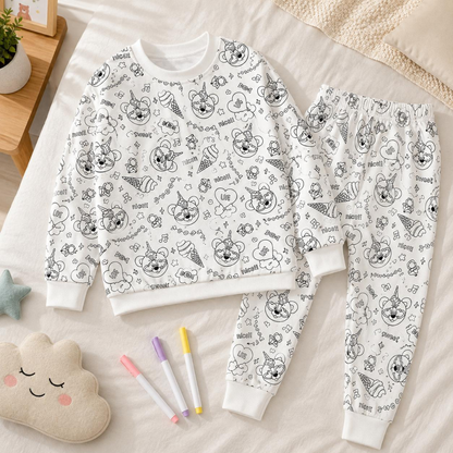 Color Moon color-in pajamas — markers sold separately