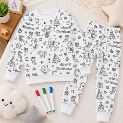 Color Moon color-in pajamas — markers sold separately