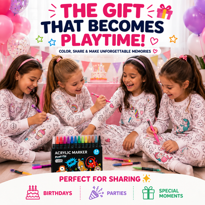 Color Moon color-in pajamas — markers sold separately